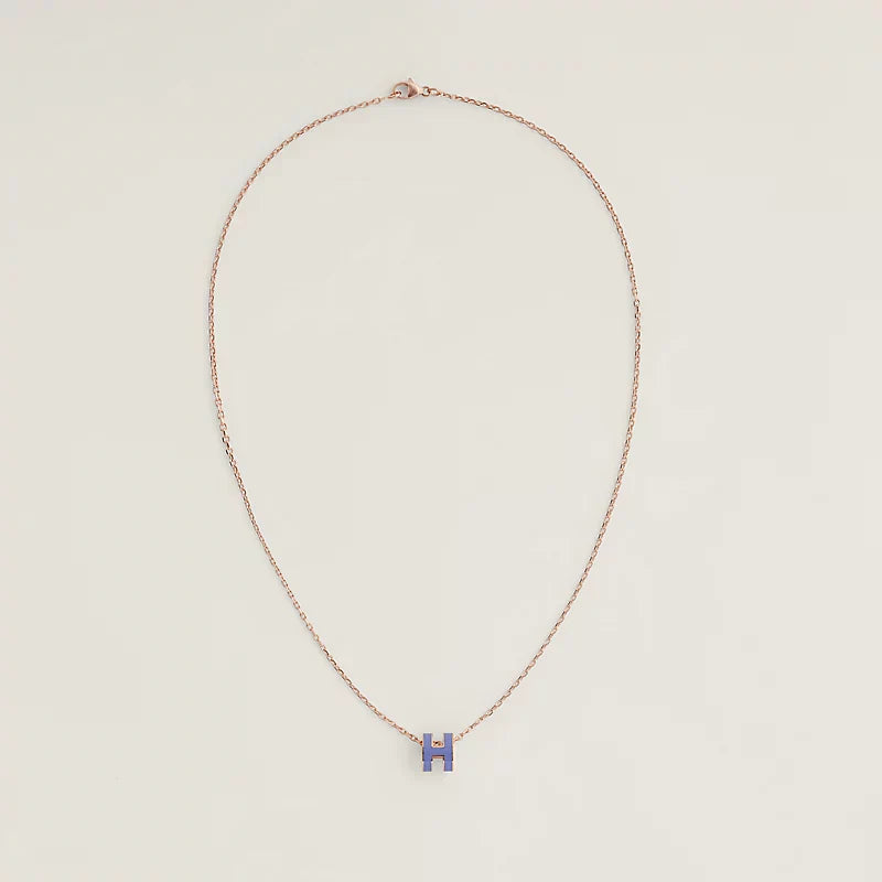 18K Mini Pop Hermes Purple Necklace