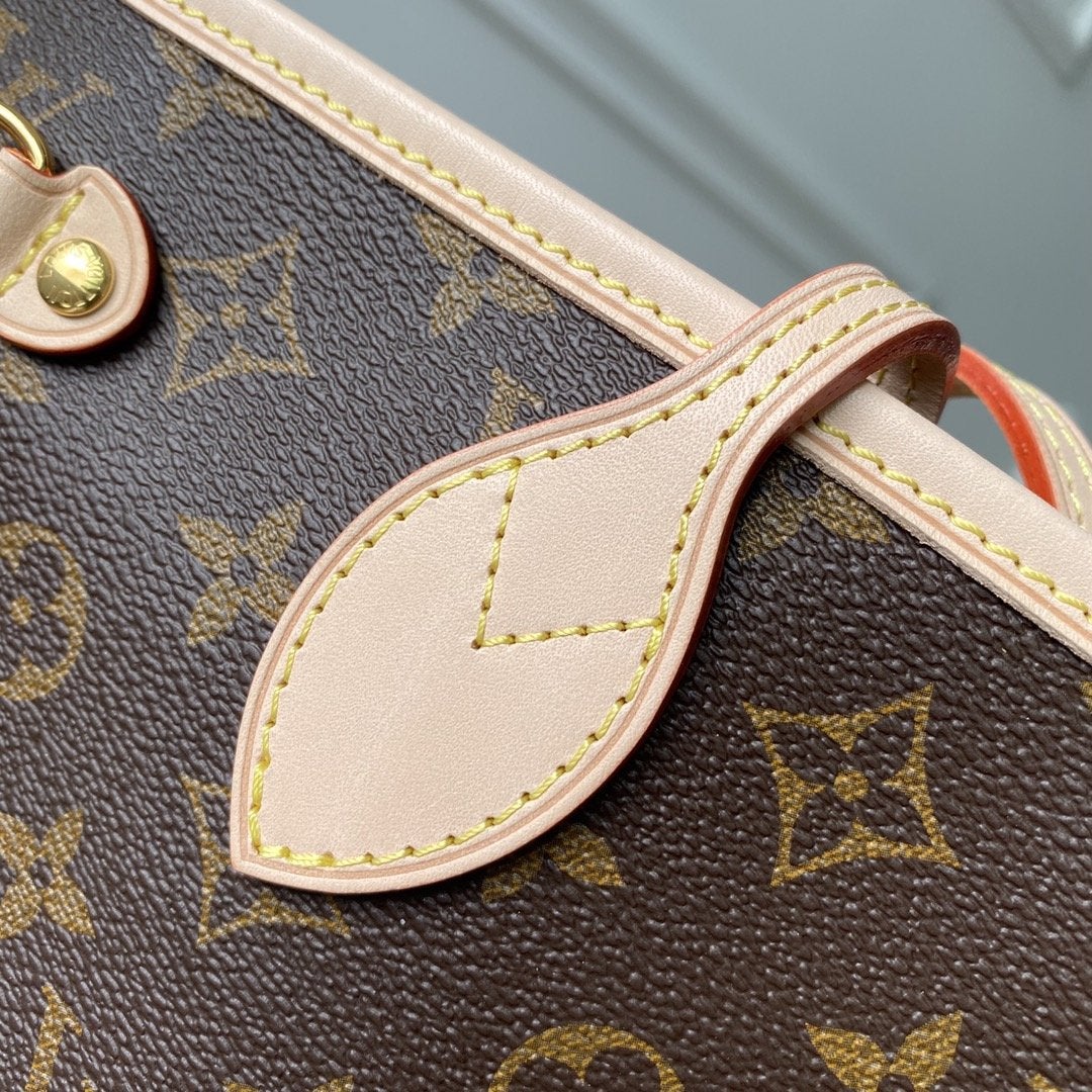 LOUIS VUITTON NEVER FULL MM WITH DUSTBAG MONOGRAM CANVAS 29CM