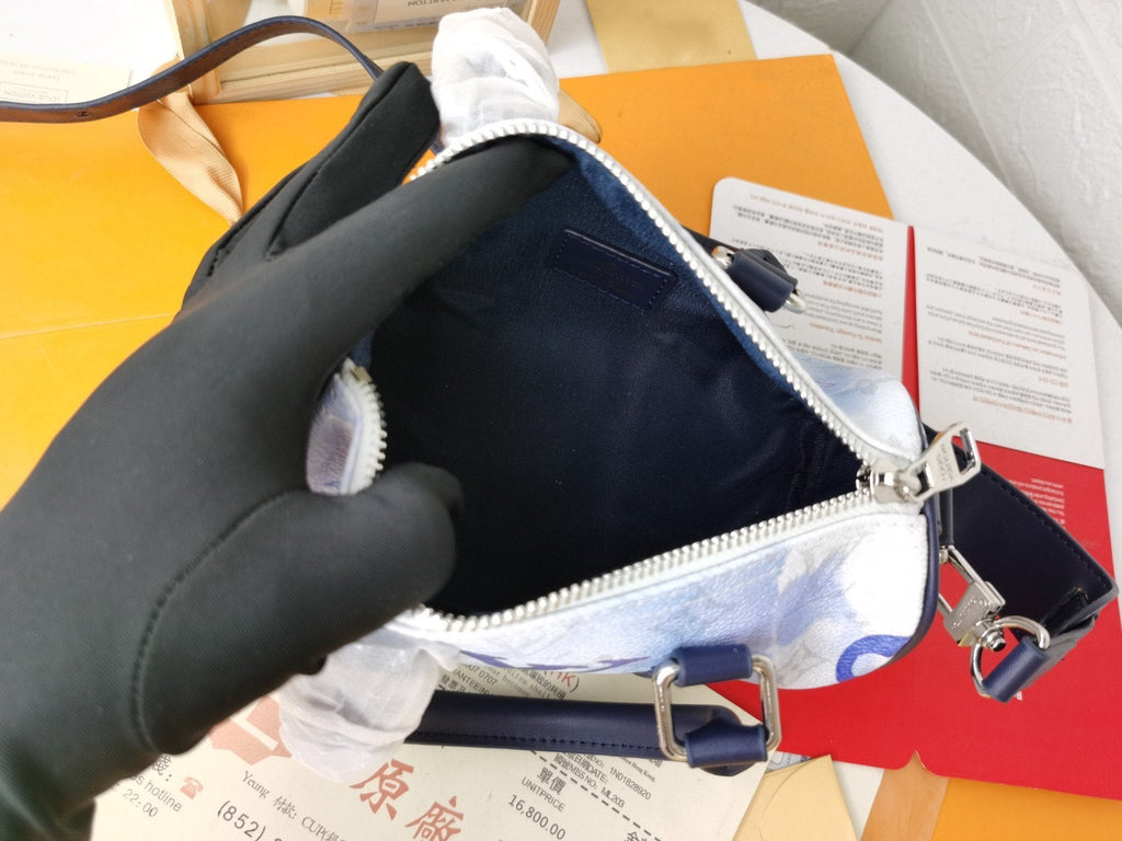 LOUIS VUITTON LV KEEPALL XS 21 MONOGRAM WATER COLOR BLUE CANVAS