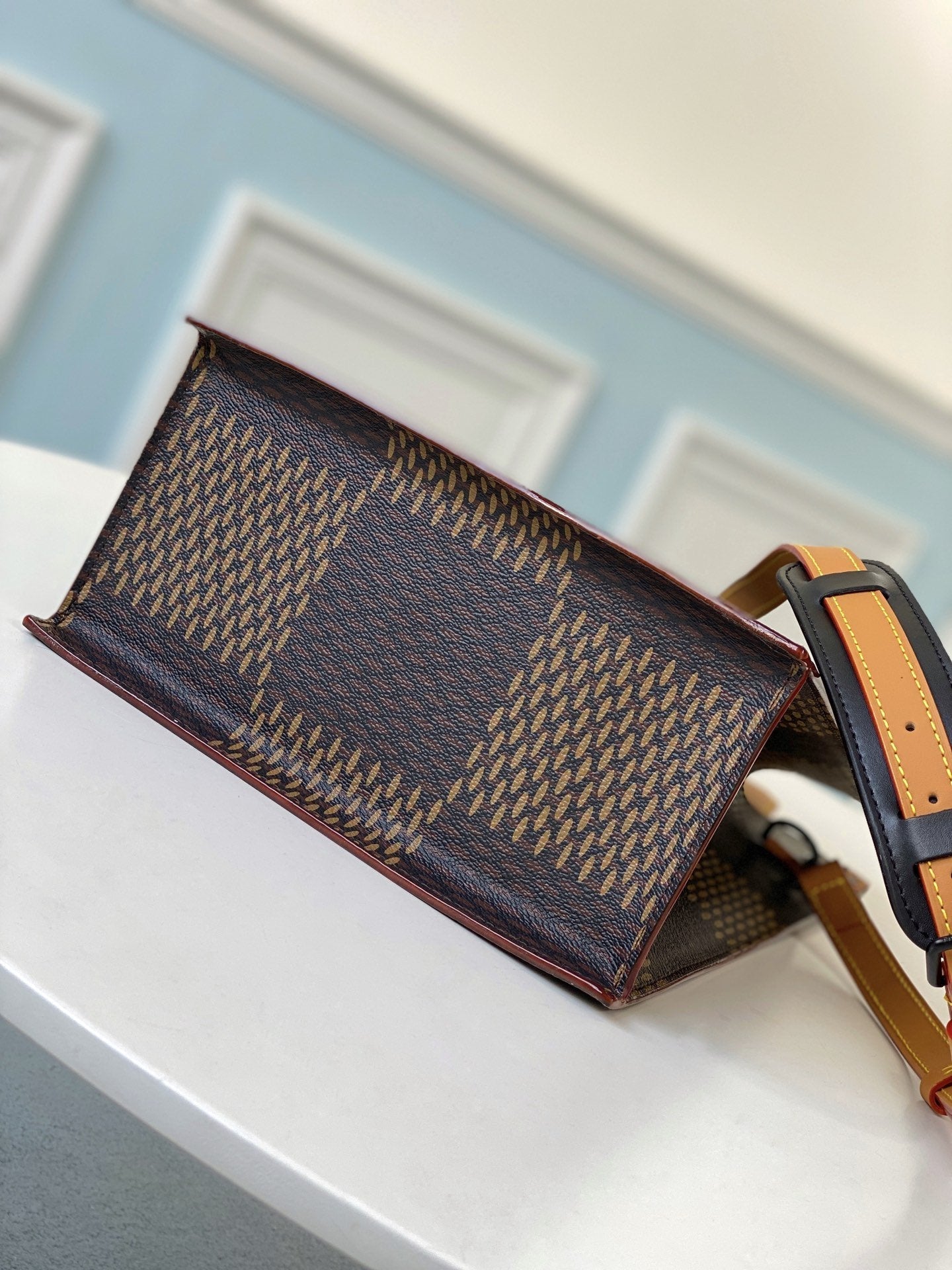 LOUIS VUITTON MINI TOTE 25 GIANT DAMIER EBENE