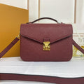 LOUIS VUITTON LV POCHETTE METIS 25CM DARK RED