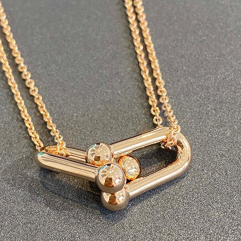 18K Tiffany HardWear Double Link Necklace