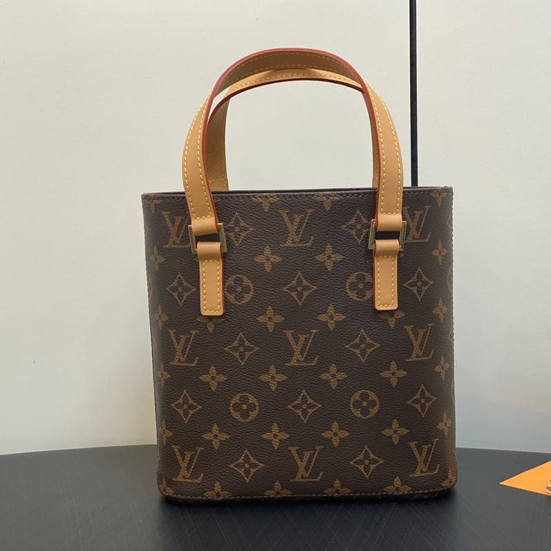 LOUIS VUITTON LUCO SHOULDER TOTE BAG 23 MONOGRAM LEATHER BROWN