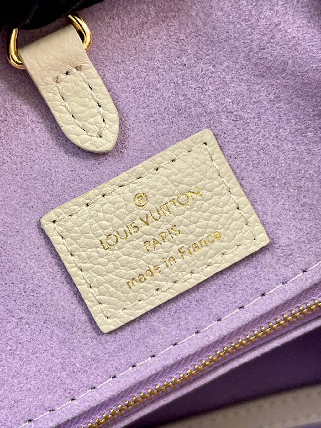 LOUIS VUITTON ONTHEGO 35 WHITE PURPLE MONOGRAM CANVAS