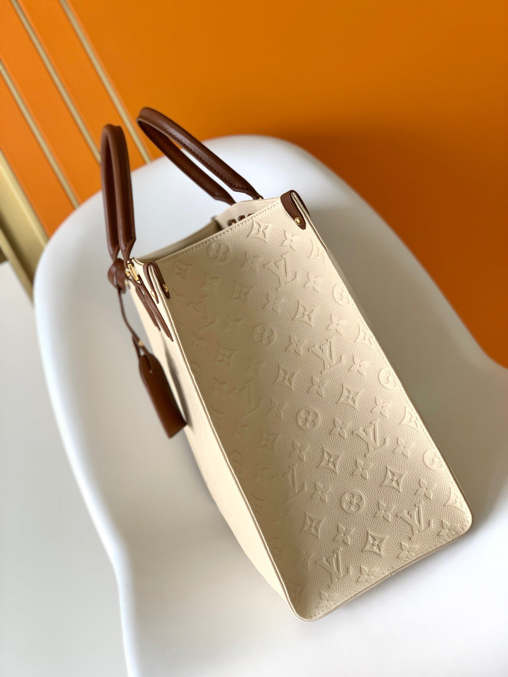 LOUIS VUITTON ONTHEGO GM 41 CREAM CHOCOLATE