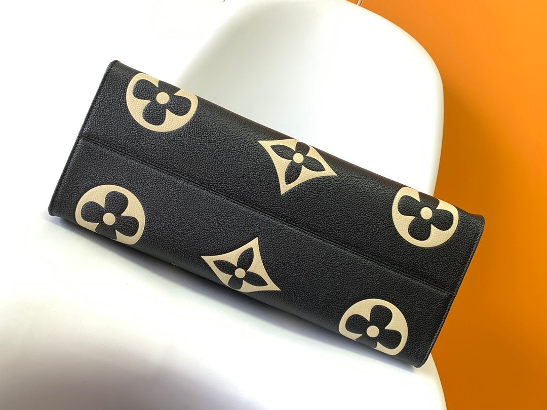 LOUIS VUITTON ONTHEGO GM 41 BLACK CREAM