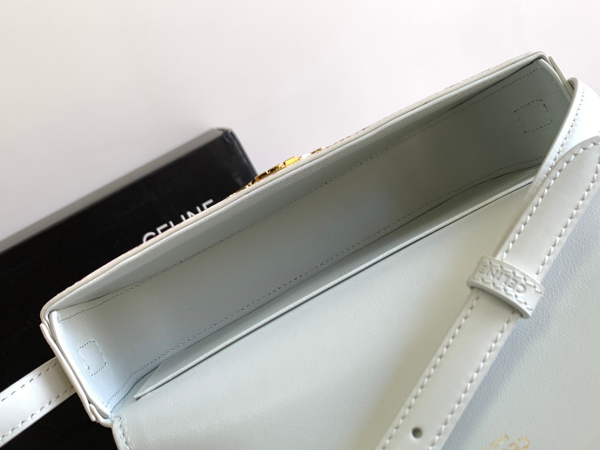 CELINE COLORFUL TRIPHOME 20 COWHIDE LEATHER