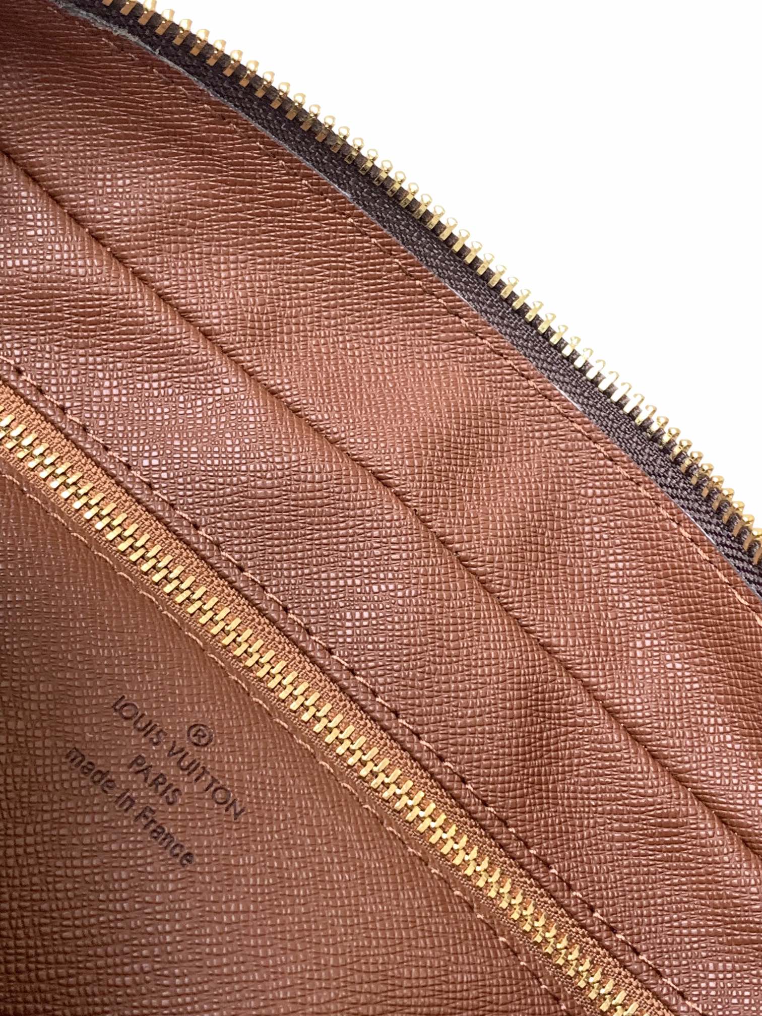 LOUIS VUITTON TROCADERO MEDIUM MESSENGER BAG 27 IN BEIGE AND BROWN MONOGRAM COATED CANVAS
