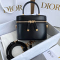 DIOR SIGNATURE VANITY 16 IN BLACK LAMBSKIN