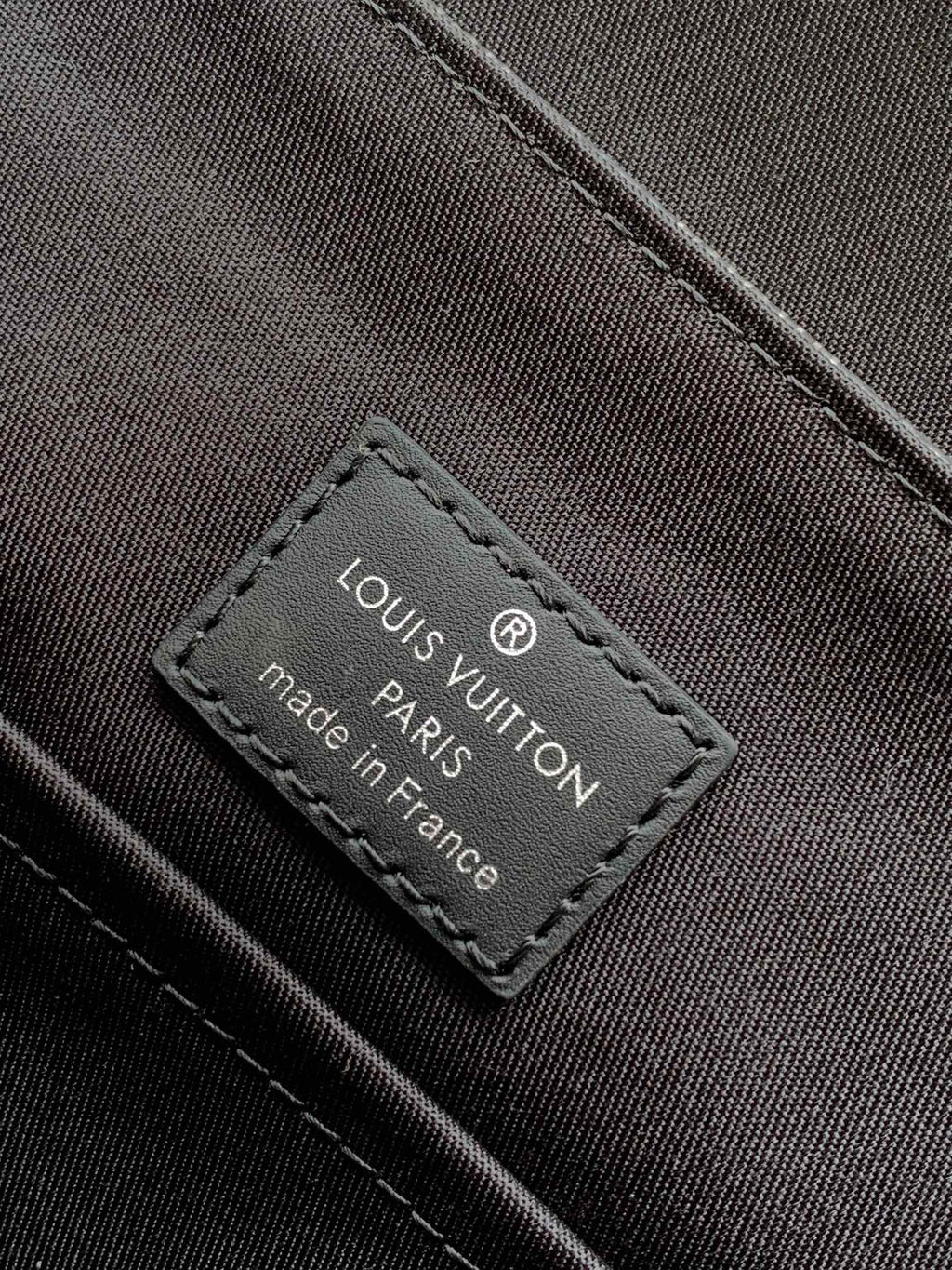 LOUIS VUITTON LV 25S SMALL DISTRICT CROSSBODY BAG 25 IN BLACK DAMIER GRAPHITE CANVAS AND CALFSKIN