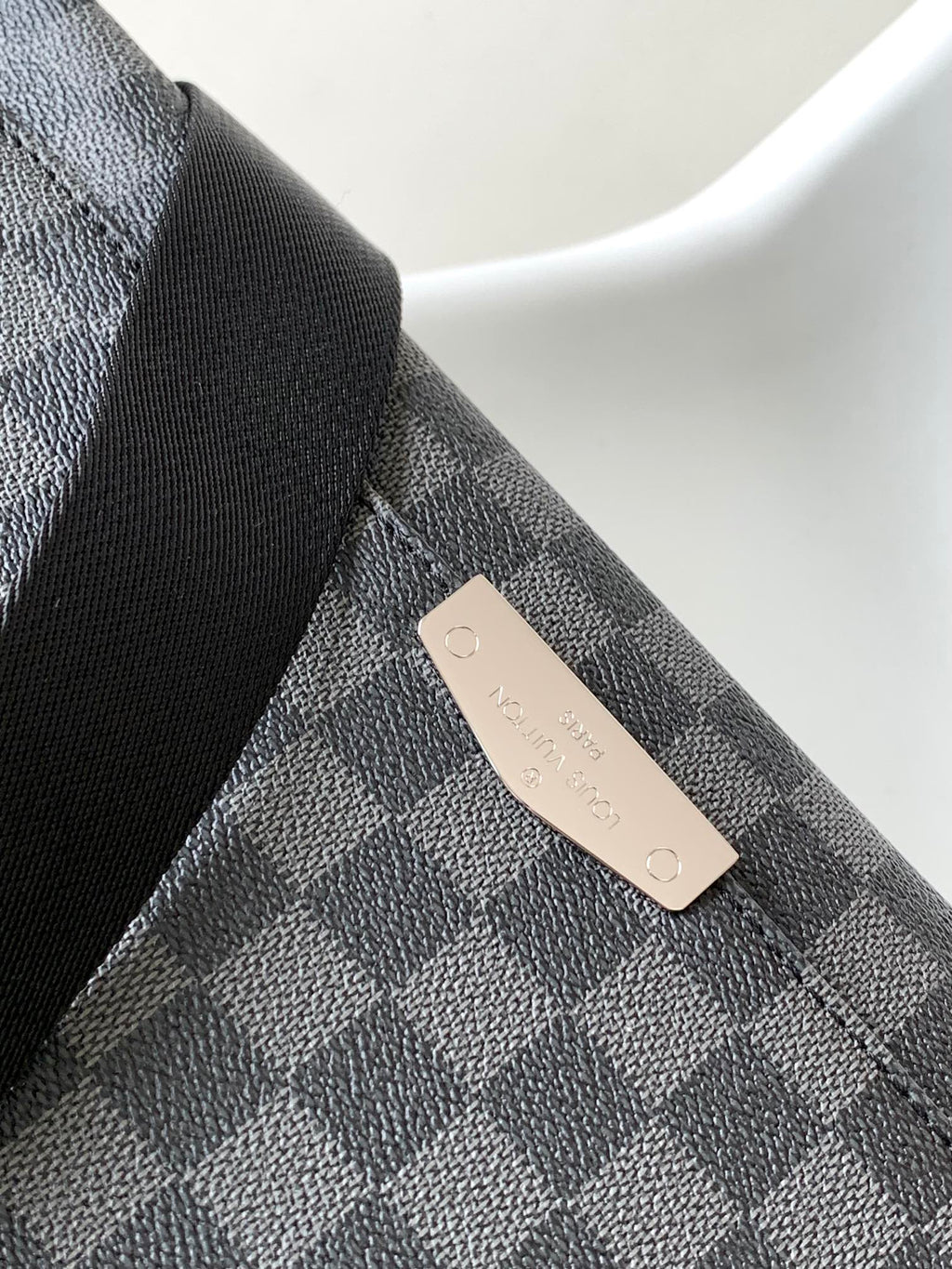 LOUIS VUITTON LV 25S SMALL DISTRICT CROSSBODY BAG 31 IN BLACK DAMIER GRAPHITE CANVAS AND CALFSKIN