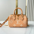 LOUIS VUITTON SPEEDY BANDOULIÈRE 20 IN ARIZONA CREAM MONOGRAM EMPREINTE LEATHER