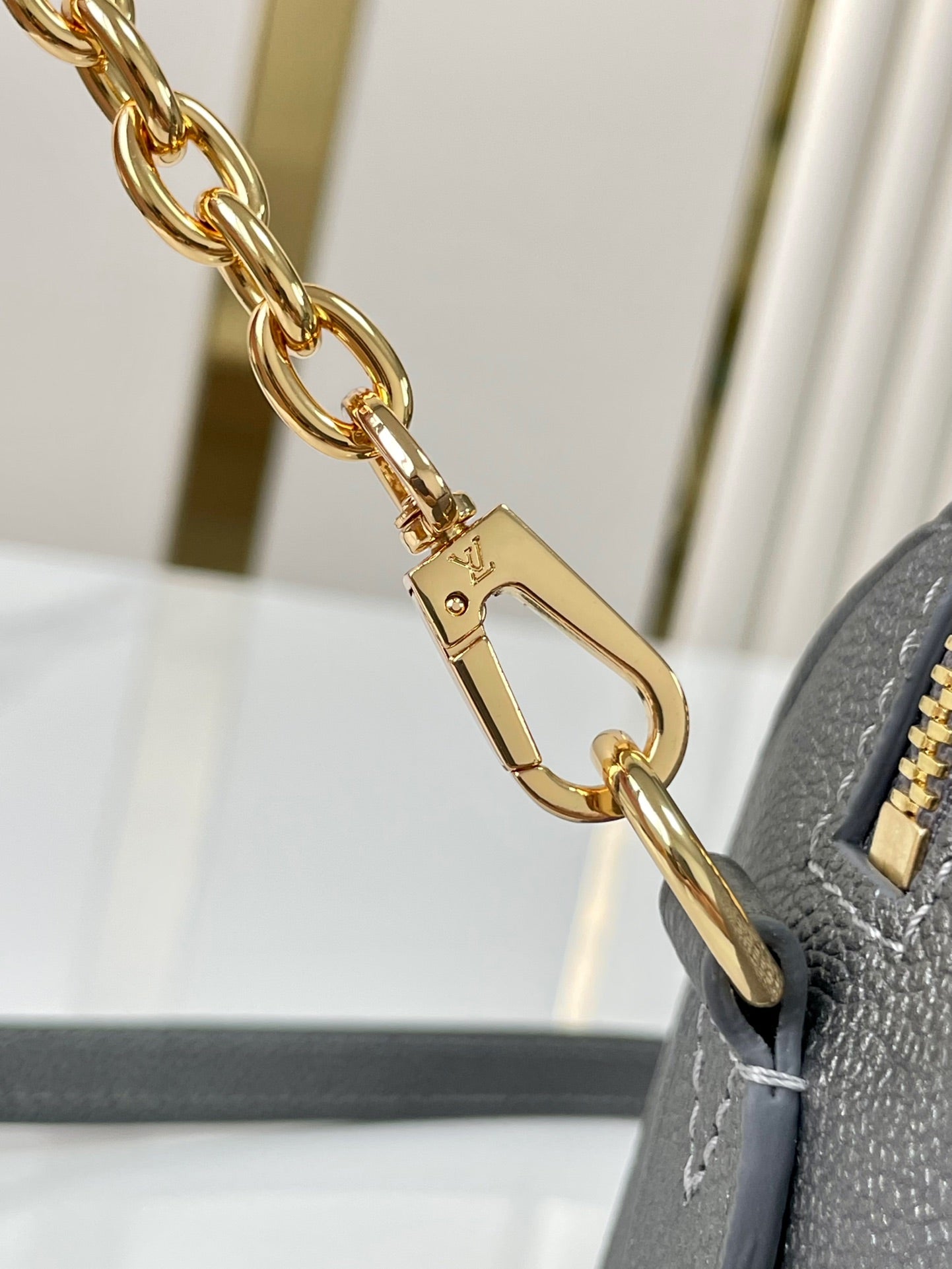 LOUIS VUITTON SPEEDY BANDOULIÈRE 20 IN GUN METAL MONOGRAM EMPREINTE GOLD HARDWARE