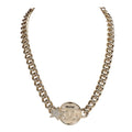 18K  Chanel Rhinestone Star Chain Necklace