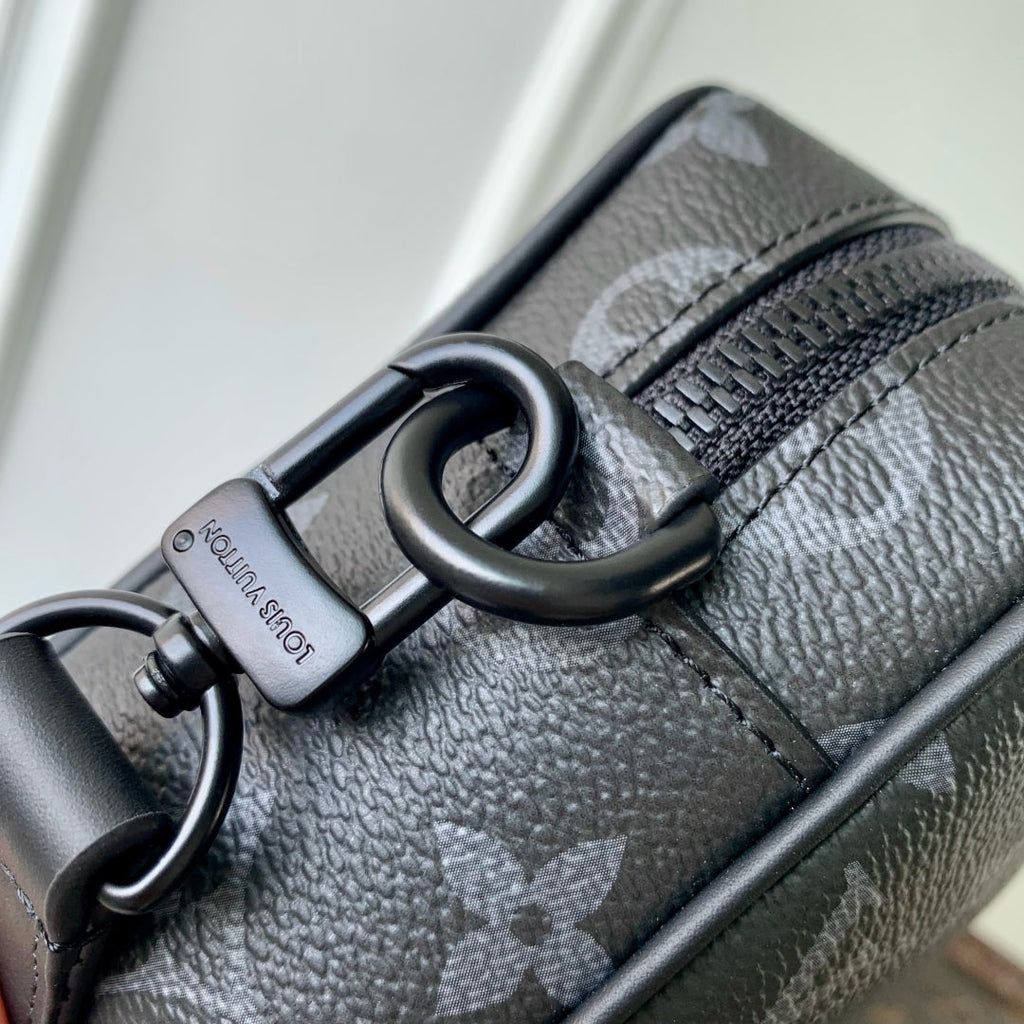 LOUIS VUITTON TROCADERO BAG 20 IN BLACK MONOGRAM ECLIPSE CANVAS