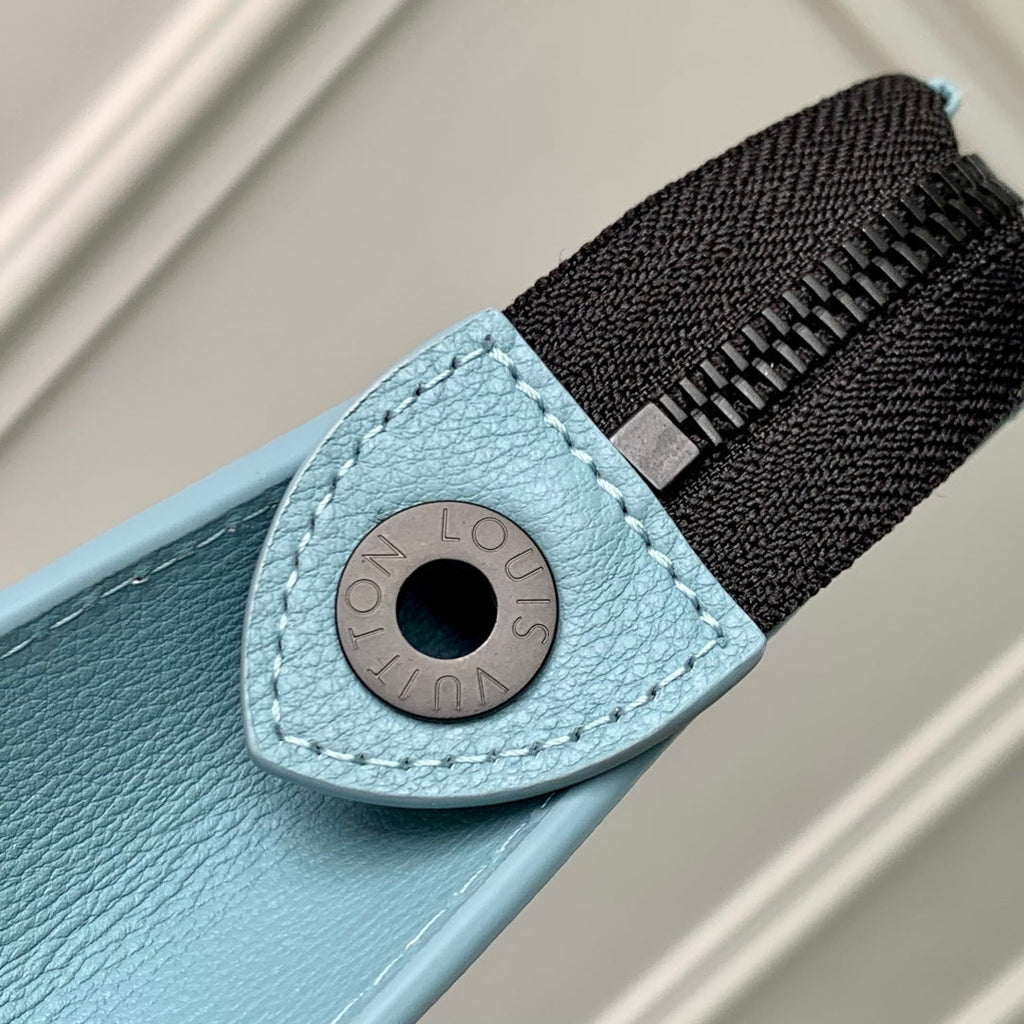 LOUIS VUITTON POCHETTE VOYAGE 26 IN SKY BLUE MONOGRAM ECLIPSE CALFSKIN
