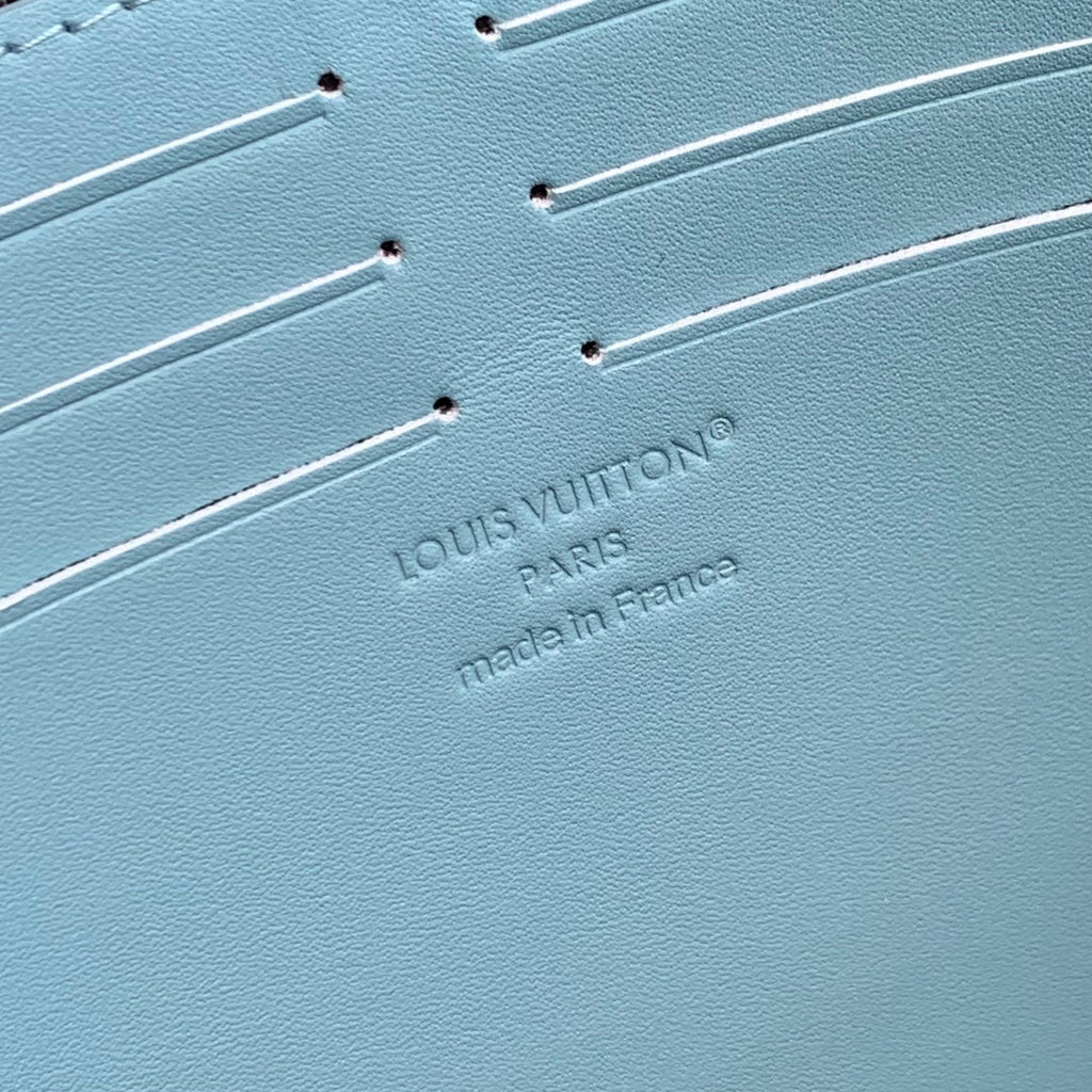 LOUIS VUITTON POCHETTE VOYAGE 26 IN SKY BLUE MONOGRAM ECLIPSE CALFSKIN