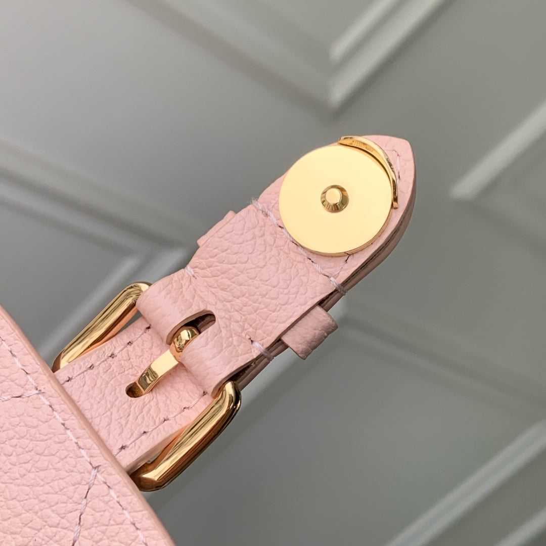 LOUIS VUITTON BACKUP BACKPACK 22 IN LIGHT PINK MONOGRAM EMPREINTE LEATHER