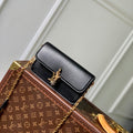 LOUIS VUITTON WALLET ON CHAIN BLOOM 20 IN BLACK CALFSKIN