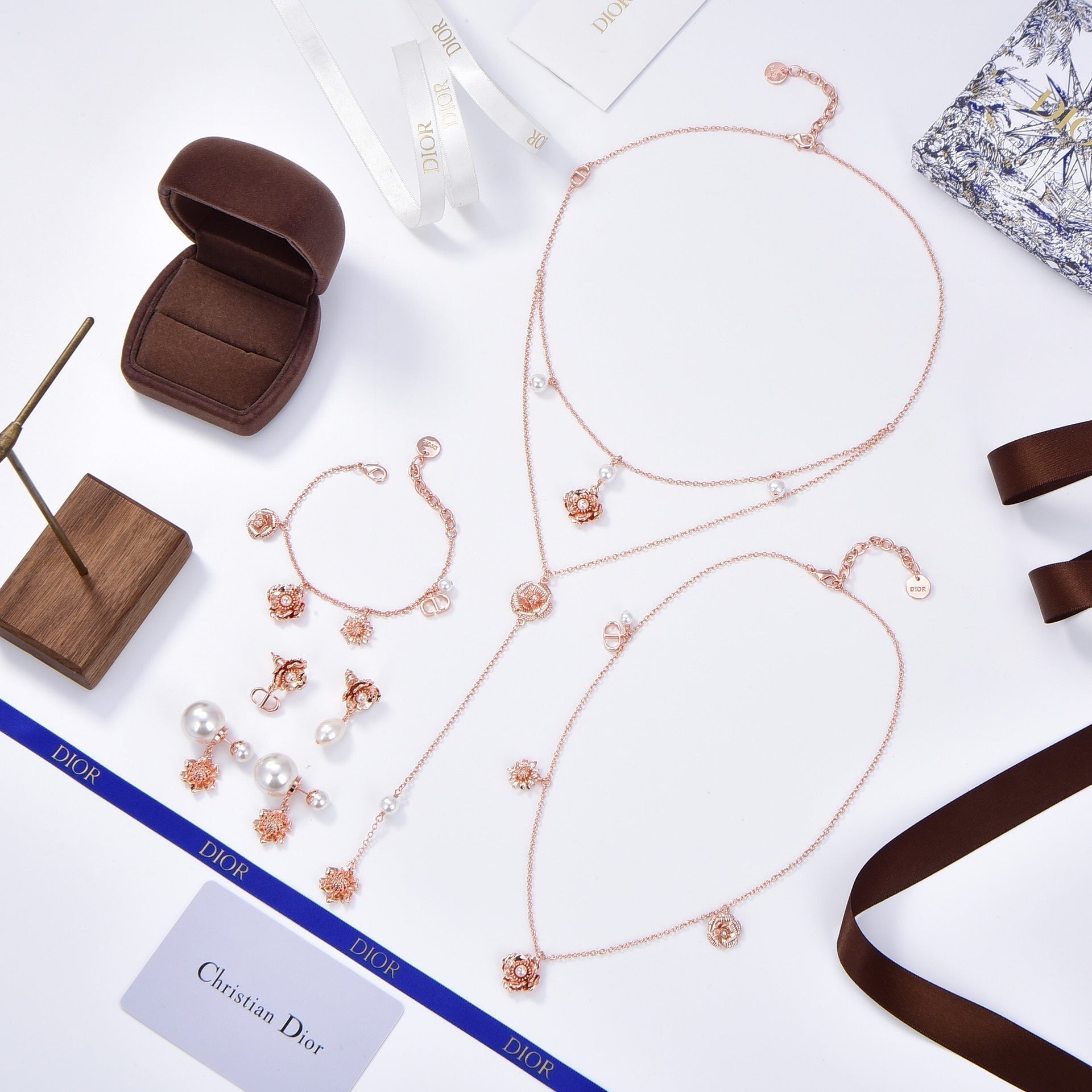 18K Dior D-Millefiori Earrings