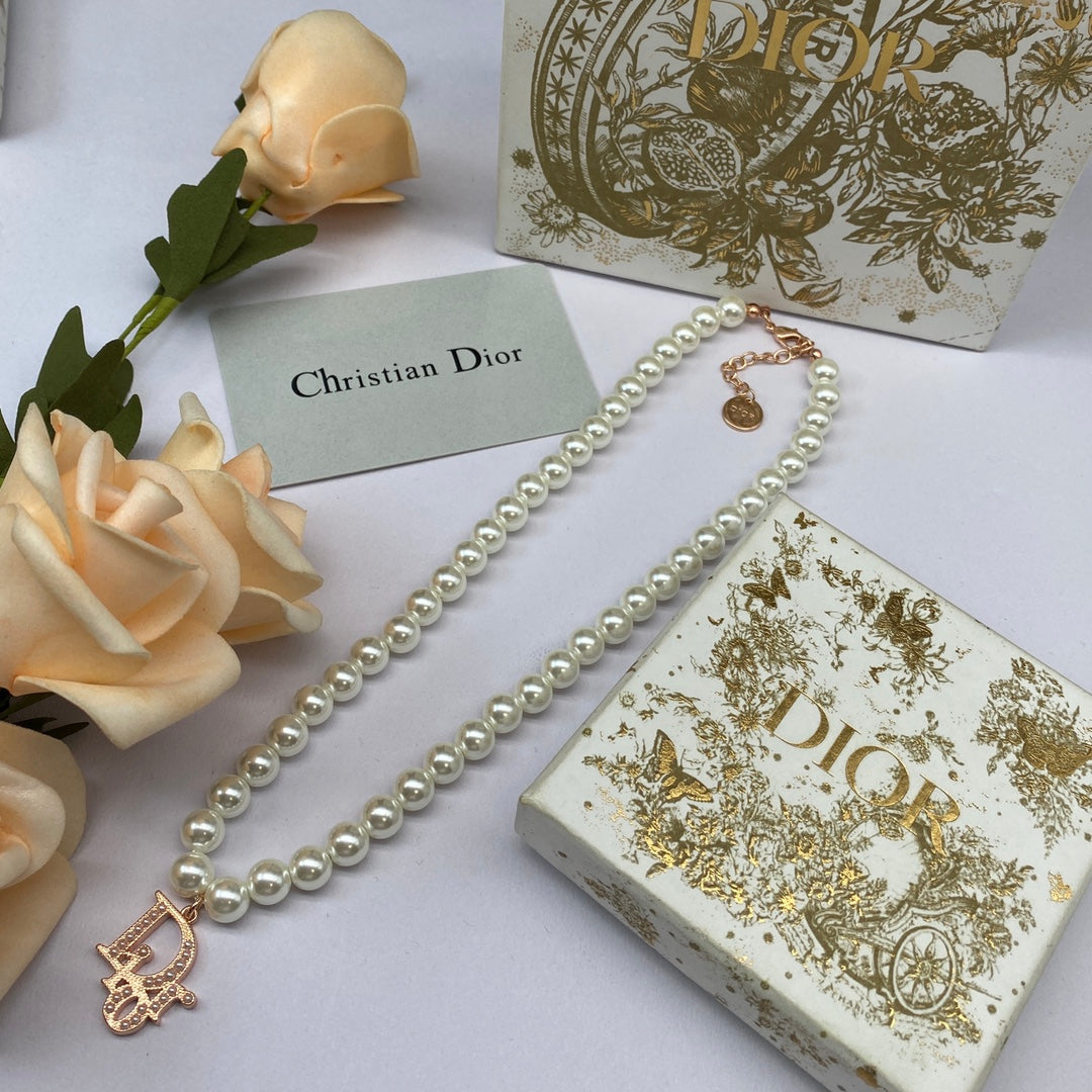 18K Dior Pearl Necklace
