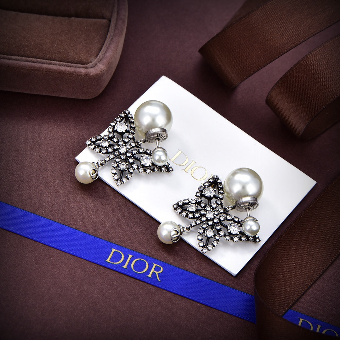 18K Dior Tribales Butterfly Earrings