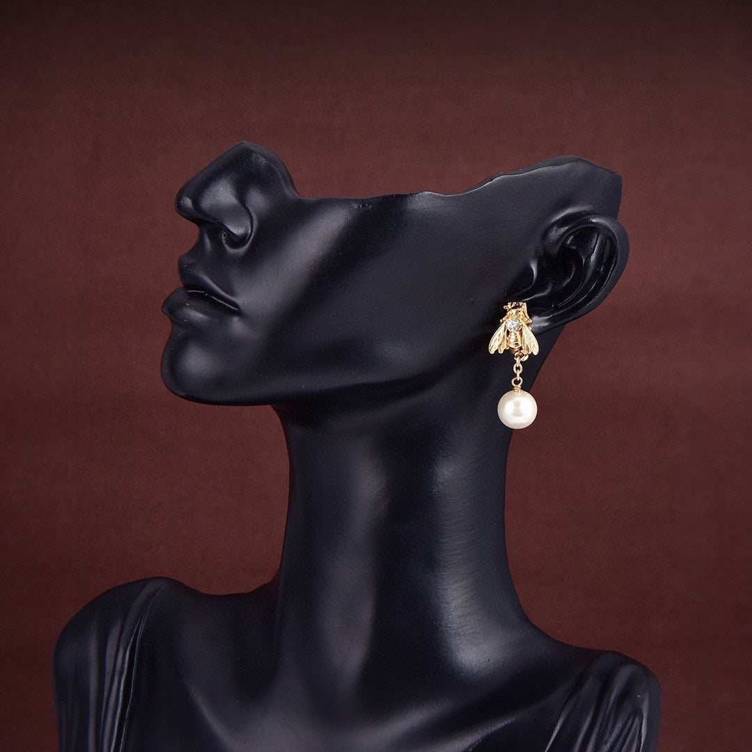 18K Dior Queen Bee Earrings