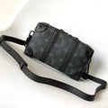 LOUIS VUITTON LV 25S SOFT TRUNK BAG 22 IN MONOGRAM ECLIPSE CANVAS AND CALFSKIN