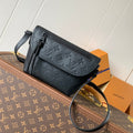 LOUIS VUITTON LV 25S PULSE WEARABLE WALLET 22 IN BLACK MONOGRAM SHADOW EMBOSSED CALFSKIN