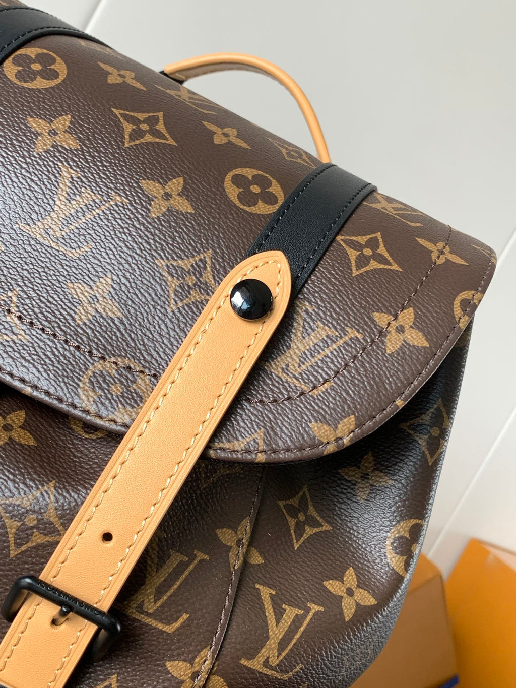 LOUIS VUITTON LV 25S CHRISTOPHER BACKPACK 44 IN BROWN AND BLACK CANVAS MONOGRAM