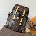 LOUIS VUITTON LV 25S CHRISTOPHER BACKPACK 44 IN BROWN AND BLACK CANVAS MONOGRAM