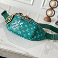 LOUIS VUITTON RUSH BUMBAG 30 IN GREEN MONOGRAM HERITAGE CANVAS