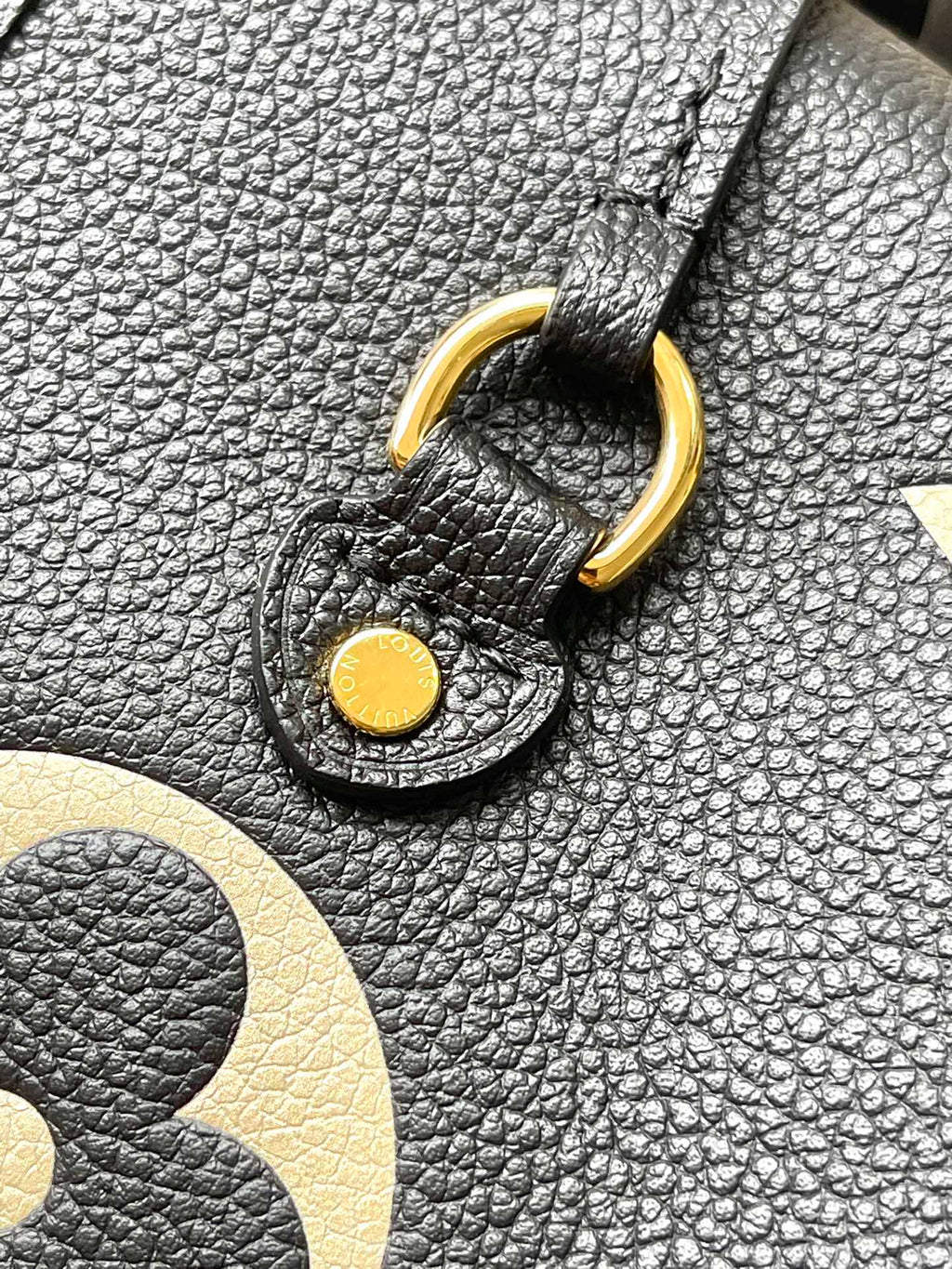 LOUIS VUITTON NEVERFULL MM 31 IN BLACK CREAM MONOGRAM EMPREINTE LEATHER