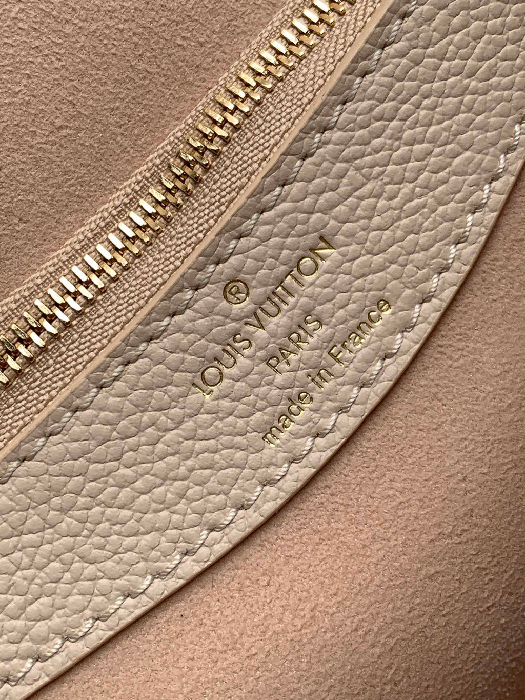 LOUIS VUITTON DIANE 23 IN LIGHT BEIGE MONOGRAM EMPREINTE LEATHER