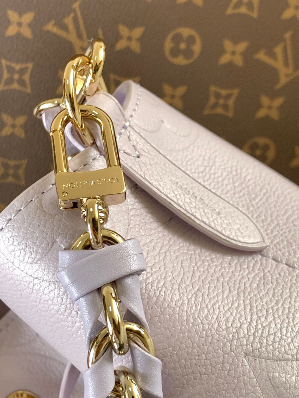 LOUIS VUITTON LV 25S NÉONOÉ BB 20 IN MISTY PURPLE CALFSKIN GOLD HARDWARE
