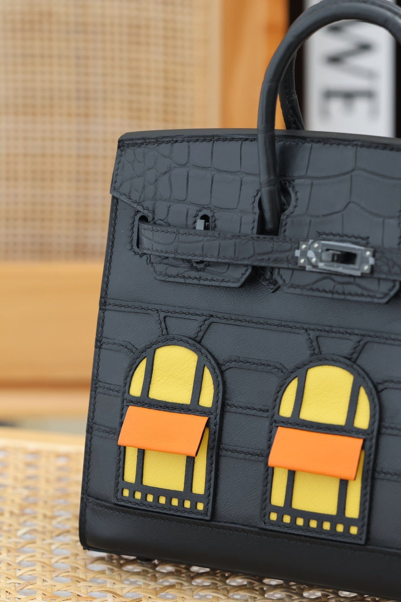 HERMES BIRKIN FAUBOURG TOUCH 20 IN BLACK CALFSKIN WITH SILVER HARDWARE